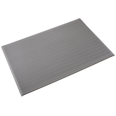Crown Tuff-Spun 5/8" Ribbed Dry Area Anti-Fatigue Mat - 2' x 3', Gray